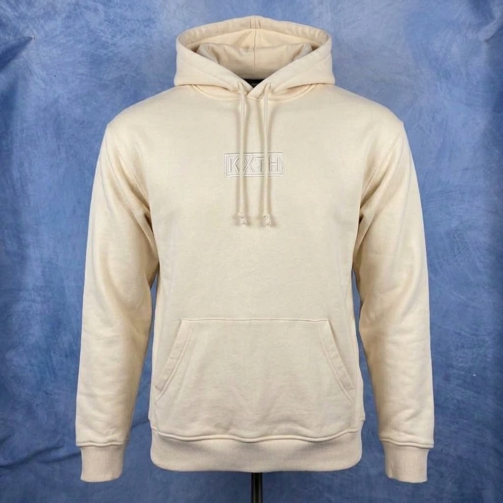 Kith KXTH 10th Anniversary Cyber Monday Hoodie Cream Sand Mens Large KHM030148